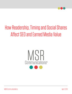 Trend Report: How Readership, Timing and Social Shares Affect SEO and Earned Media Value