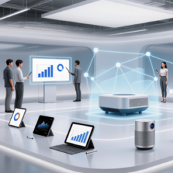 People working in an office