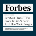 Users Quit ChatGPT For Claude In 1,487% Surge. Here’s How Work Changes ByRachel Wells, Senior Contributor. Rachel Wells is a writer who covers leadership, AI, and upskilling.