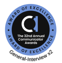 32nd Communicator Award Badge x2